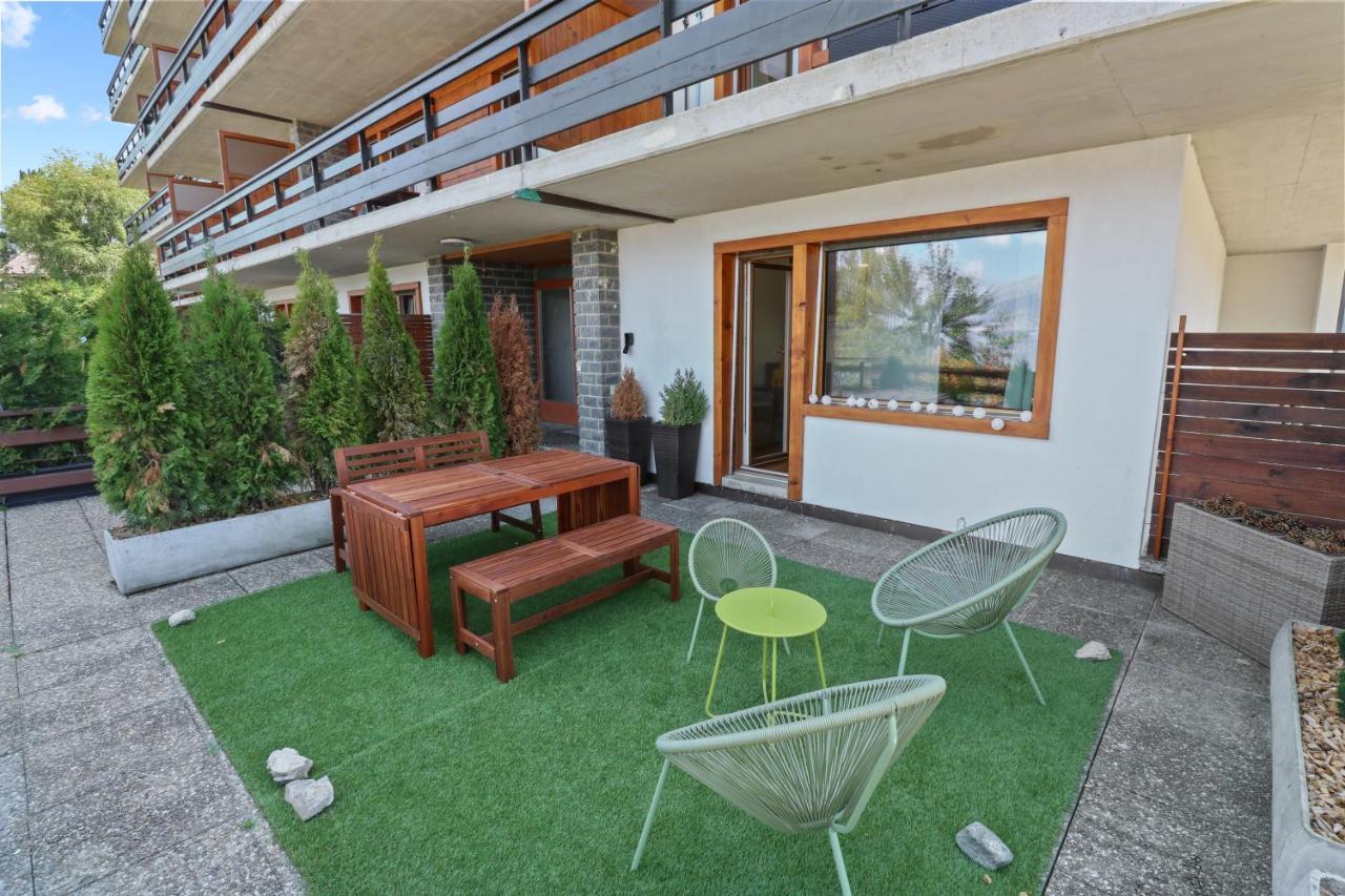 Superbe Appartement Avec Piscine Nendaz Exteriör bild