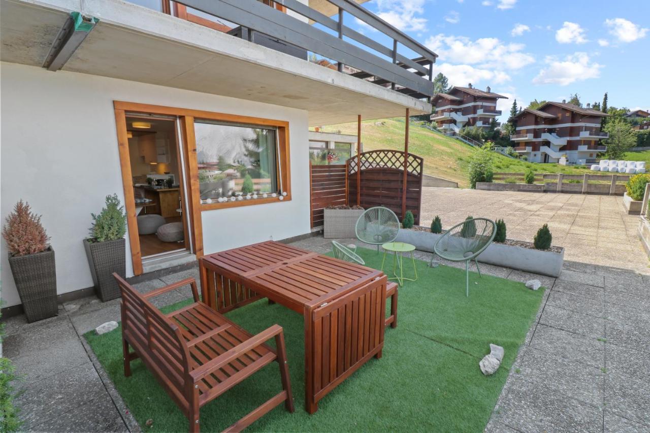 Superbe Appartement Avec Piscine Nendaz Exteriör bild