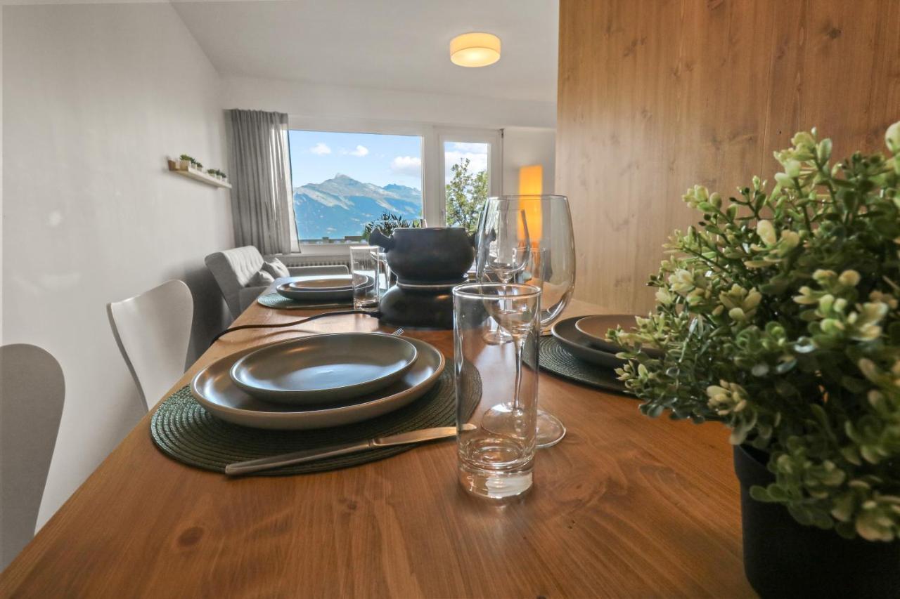 Superbe Appartement Avec Piscine Nendaz Exteriör bild
