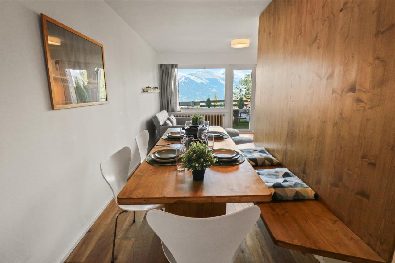 Superbe Appartement Avec Piscine Nendaz Exteriör bild